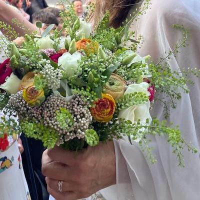 Bridal Bouquet - Apricot